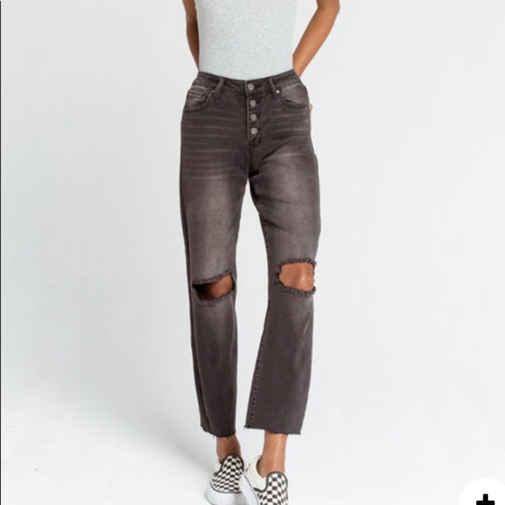 RSQ JEANS High Rise Straight Leg size 1/w25